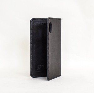 【日本製】馬革 iphoneケース (Black) X XR 7/8 スマホケース ブラック