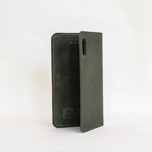 【日本製】馬革 iphoneケース (Dark-green) X XR 7/8 スマホケース ダークグリーン