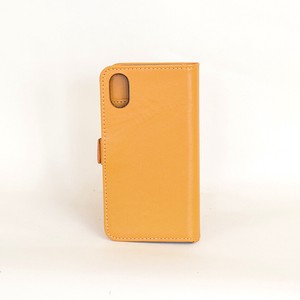 牛革 iPhoneケース 7/8/X/XR/11  (Yellow) 手帳型 スマホケース メンズ レディース  イエロー