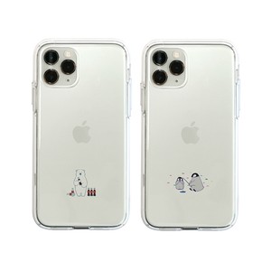 [iPhone ] 【iPhoneSE（第3世代）/SE2 ケース】 iPhone XR ケース Dparks ソフトクリアケース ミニ動物