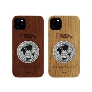 iPhone 11 Pro / 11 Pro Max / 11 ケース National Geographic Metal-Deco Wood Case