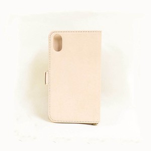 牛革 iPhoneケース 7/8/X/XR/11(Natural) 手帳型 スマホケース メンズ レディース ナチュラル