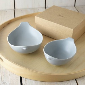 Mino ware Donburi Bowl Miyama Western Tableware Set of 2 Made in Japan
