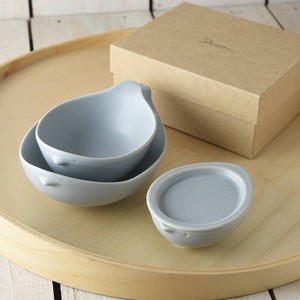 Mino ware Donburi Bowl Miyama Western Tableware Set of 3 Made in Japan