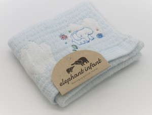Face Towel Gauze Towel Blue Made in Japan