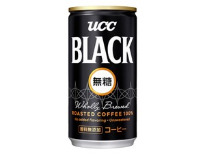 UCC ブラック無糖コーヒー 缶 185g x30 【コーヒー】