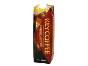 KEYコーヒー リキッドコーヒー テトラプリズマ無糖 1000ml x6 【コーヒー】