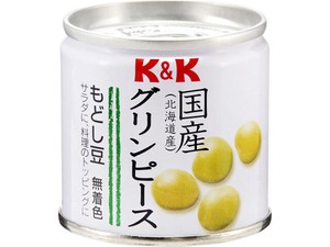 K&K 国産 グリンピース 無着色 EO缶 SS2号缶 x6 【缶詰】
