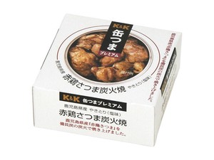 K&K 缶つまプレミアム 鹿児島赤鶏さつま炭火焼 EO F3号缶 x12 【おつまみ・缶詰】