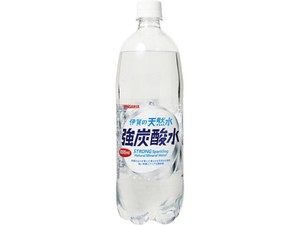 サンガリア 伊賀の天然水 強炭酸水ペット 1L x12 【炭酸水】