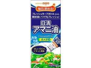 日清オイリオ アマニ油 フレッシュキープボトル 145g x12 【食用油】