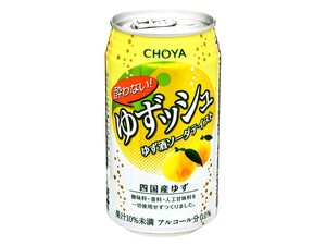 チョーヤ 酔わないゆずッシュ 缶 350ml x24 【ノンアル】