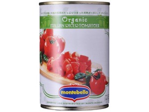 モンテベッロ 有機 ダイストマト 400g x24 【ジャム・はちみつ】