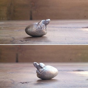 ピューター製　カメの卵　孵化