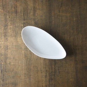 小田陶器 shell(シェル) 22cmムール 中皿(長皿) 白[日本製/美濃焼/洋食器]