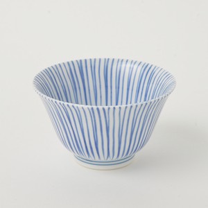 波佐見焼　刷毛千筋　仙茶碗　湯呑み　手描き　日本製