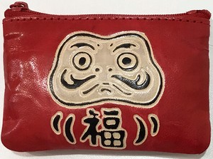 Coin Purse Daruma Packable Leather M