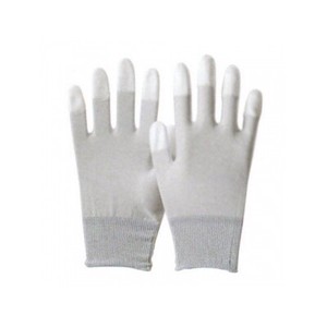 制電カーボン指先ウレタン手袋 極薄タイプ 10双組 サイズ:L #701L