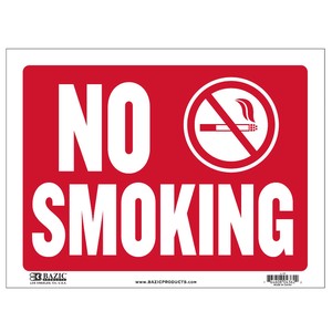 プラスチック サインプレート S-15/L-15 『NO SMOKING（喫煙禁止）』 サイン看板 アメリカン雑貨
