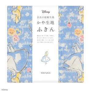 【日本製】Disney ディズニー かや生地 ふきん 『フラワーガーデン』 奈良の 蚊帳生地