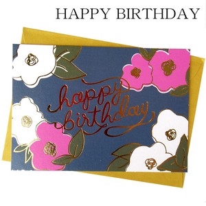 【メッセージカード】グリーティングカード/Happy Birthday/フラワー/プレゼント/贈り物