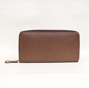 牛革 saffiano leather 長財布 (Brown) メンズ レディース サフィアーノレザー ブラウン