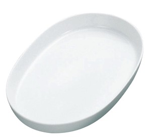 白磁オーブン　オーバルベ−キング　グラタン皿