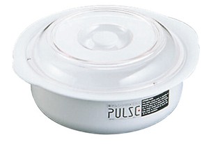 電子レンジ容器　パルスレンジ　丸型　PL−1204　ホワイト