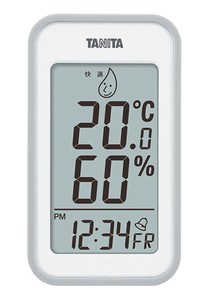 タニタ　デジタル温湿度計　TT−559（GY）グレー