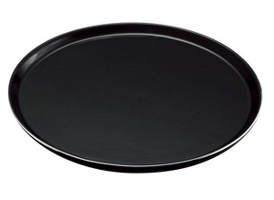 陶磁器　丸ケーキプレート（黒＋プラチナライン）