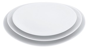 磁器　中華・洋食兼用食器　白楕円皿