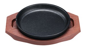 トキワ　鉄ステーキ皿（樹脂台付）WP304S　丸型　17cm