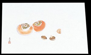 四季紙　萬寿（100枚入）M33−121　柿と栗