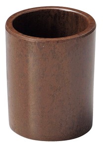 樹脂製　楊枝立　丸　ブラウン　M40−111