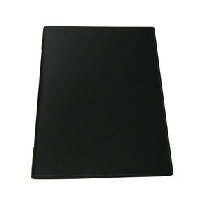 シンビ　皮製メニューブック　KM−201−P　黒