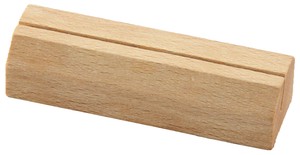 シンビ　木製　プライスカード立て　WD−20　白木　65×H15