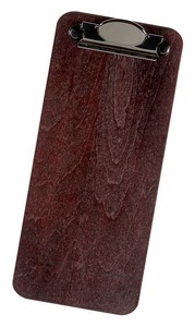 シンビ　木製　会計クリップ　AC−5N　ブラウン　100×225