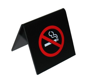 えいむ　A型禁煙席　NO　SMOKING　SI-5　ﾌﾞﾗｯｸ　65×65
