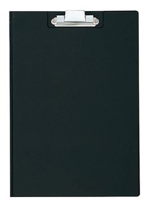 コクヨ　クリップホルダー(カバー付)ヨハ−50ND　黒　A4ﾀﾃ型