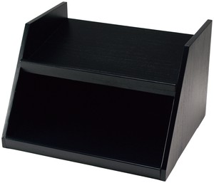 木製　オーガナイザーボックス用スタンド　2段3列　黒