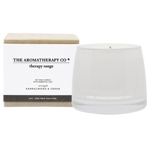 ＜価格改定＞Therapy Range Essential Oil Soy Wax Candle サンダルウッド&シダー Strengthen (強化)