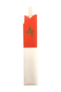 割り箸 「アスペン祝箸 紅白 10入」　Disposable chopsticks