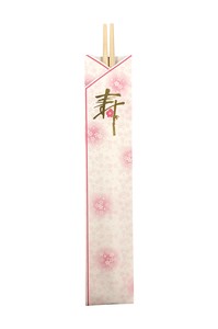 国産割り箸 「ひのき祝箸 花寿 5入」　Disposable chopsticks