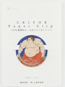 日本製 made in japan UKIYOE PaperClips series 08(力士) UPC-008