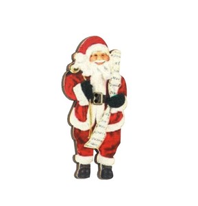 クリスマス　木製ボタン 【サンタクロース】