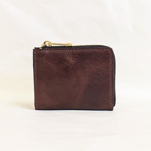 Coin Purse Brown Ladies' Men's Made in Japan