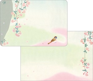 定形郵便サイズ　ミニレターセット　コラージュ糸桜