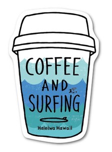 ハレイワハッピーマーケット ステッカー コーヒー HHM020 おしゃれ ハワイ 【新商品】
