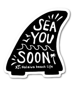 ハレイワハッピーマーケット ステッカー SEA YOU SOON HHM043 おしゃれ ハワイ 【新商品】