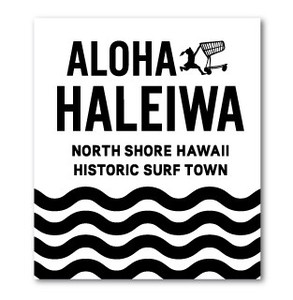 ハレイワハッピーマーケット ステッカー ALOHA ウェーブ HHM065 おしゃれ ハワイ 【新商品】